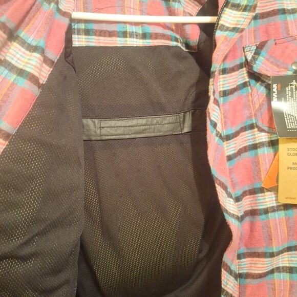 Stockodea Womens Medium Bike Shirt. Pink Flannel With Kevlar Inserts NWT - Picture 9 of 13